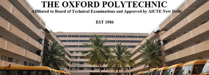 The Oxford Polytechnic, Bangalore: Admission Process 2025 Courses, Fees, Exams,Cutoff, Placements