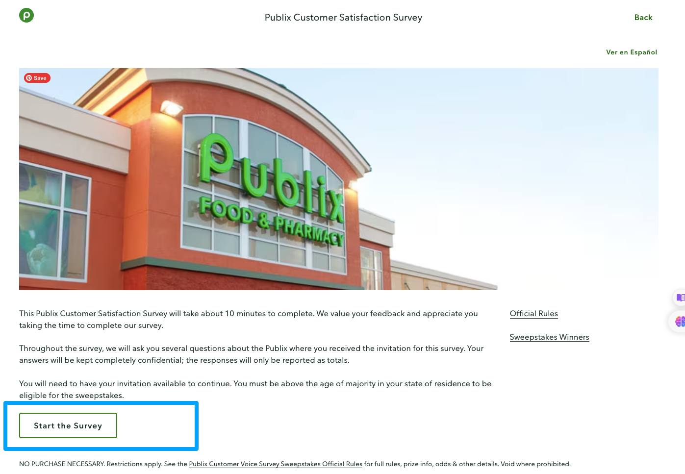 Publix-Customer-Satisfaction-Survey