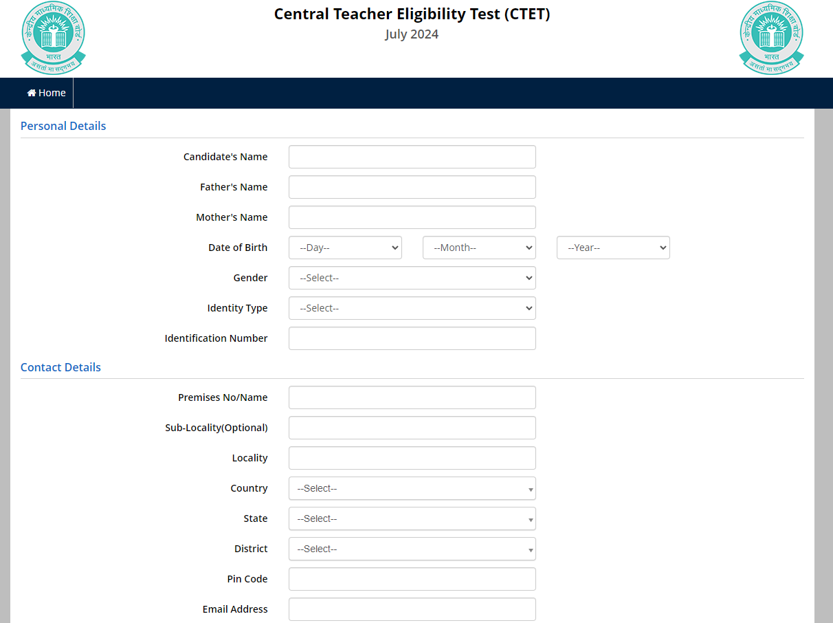 CTET 2024 Application