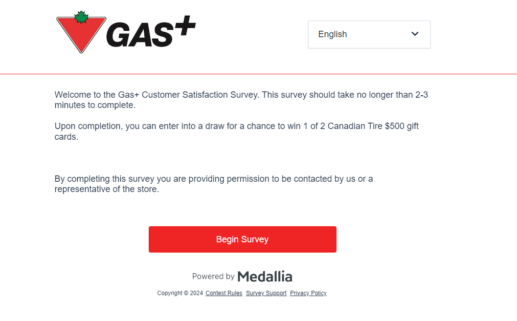 Canadian Tire Gas Survey