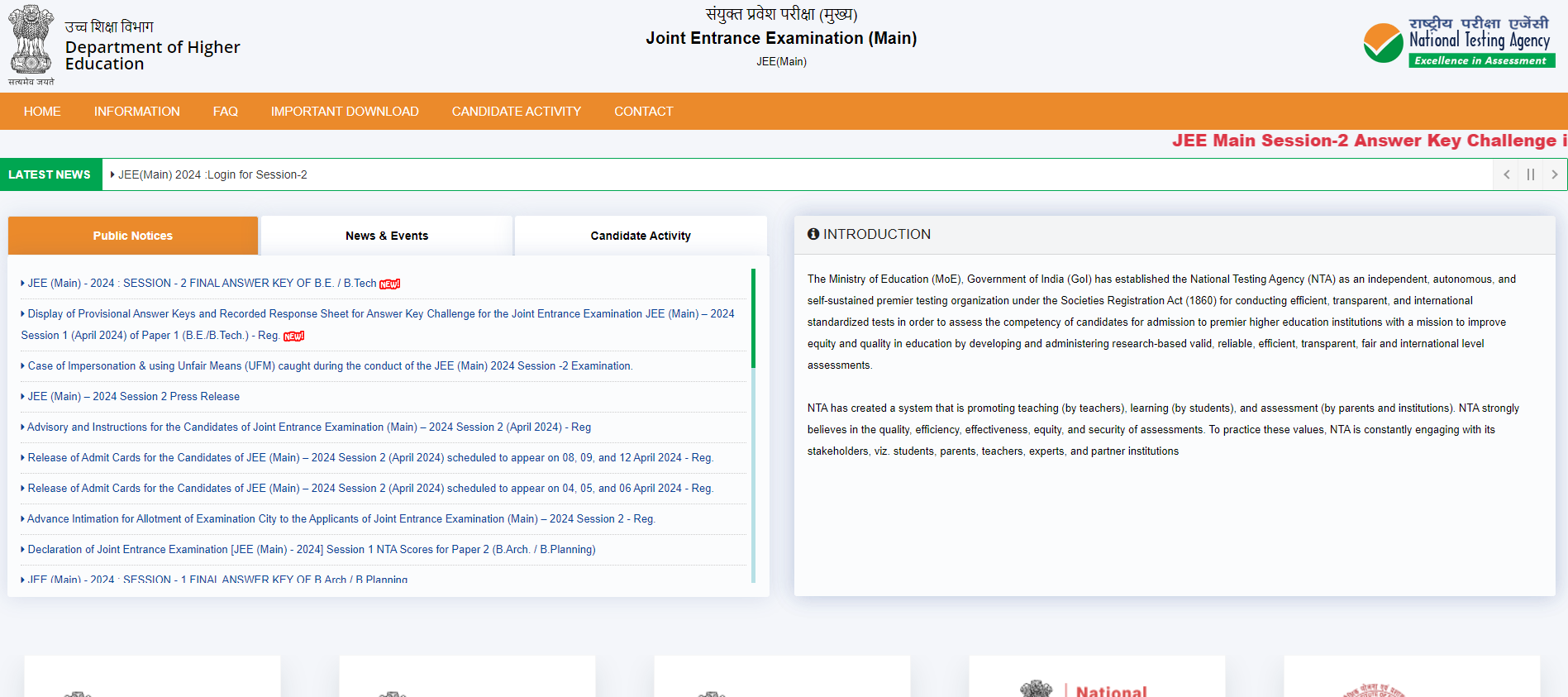 Check Jee Main Result 2024 For Session 2