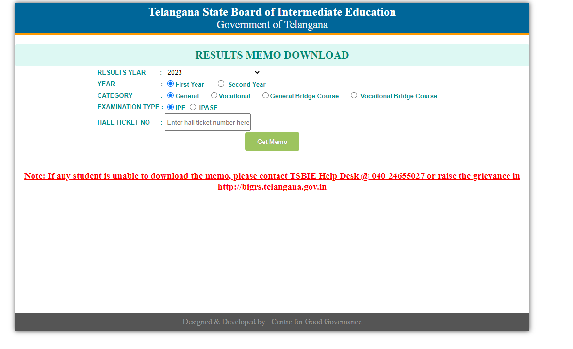 Check TS Inter Results 2024