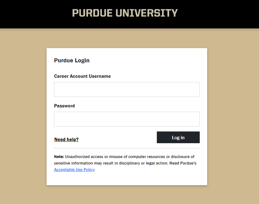 Purdue University System Login