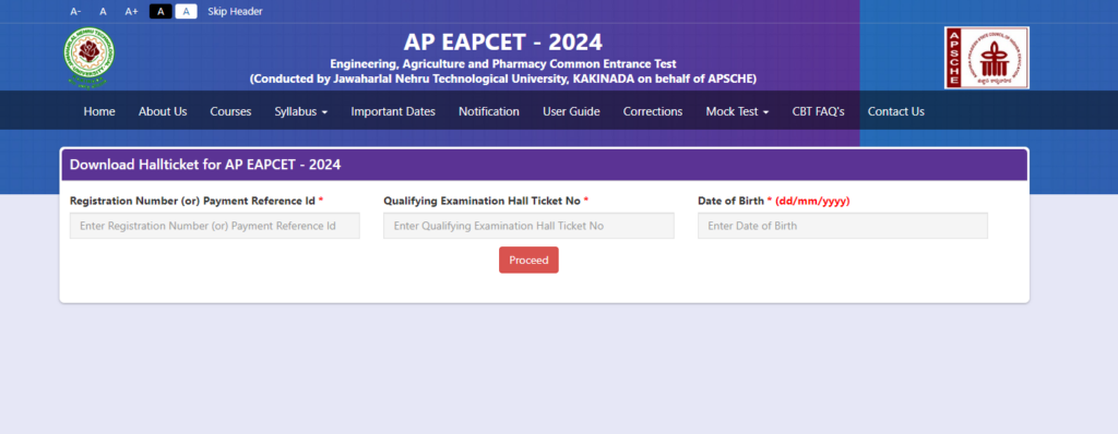 AP EAMCET Hall Ticket 2024 Released @cets.apsche.ap.gov.in- Direct Link ...