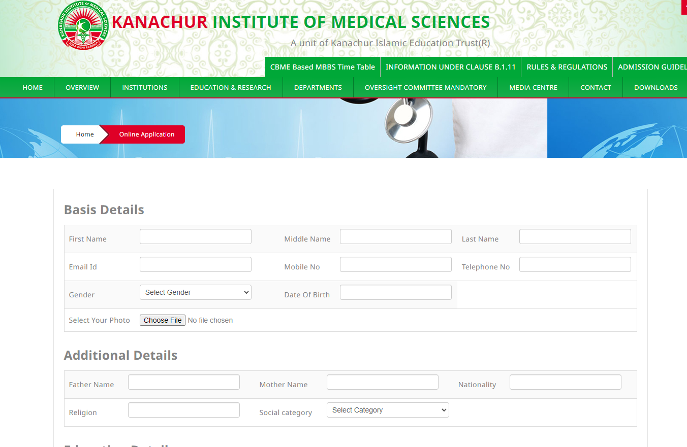 Admission Process at Kanachur Medical College, Mangalore