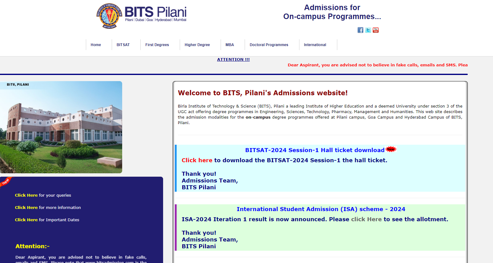 Download BITSAT 2024 Hall Ticket