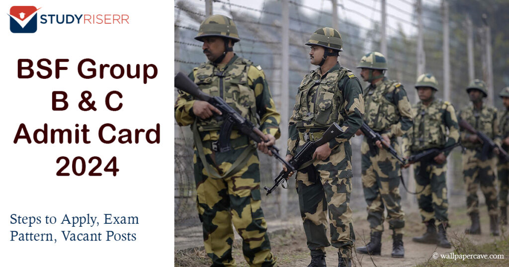 BSF Group B and C Admit Card 2024