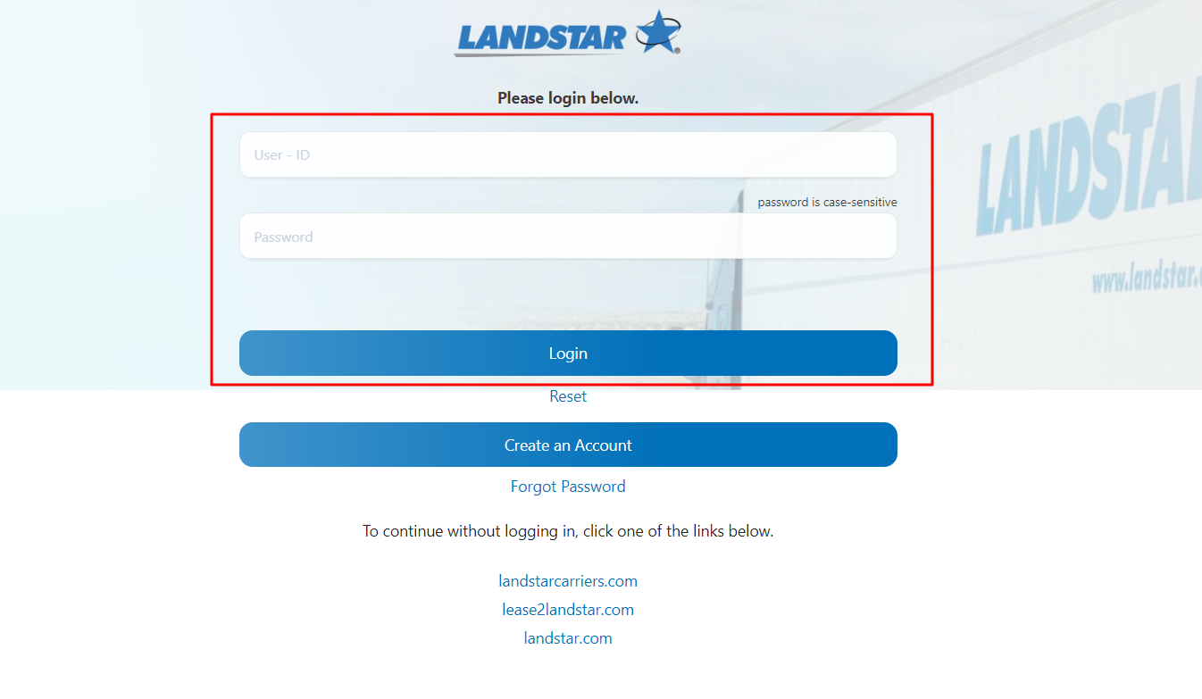 Landstar Loan Board Login