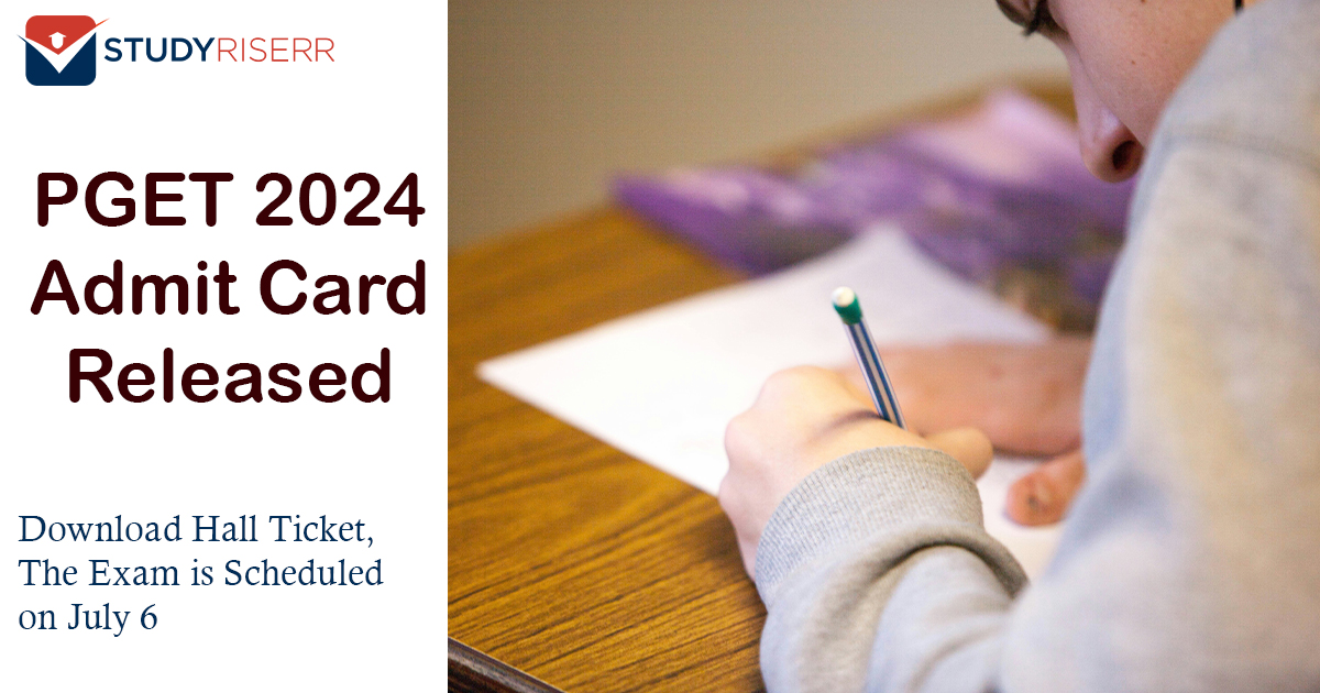 PGET 2024 Admit Card Released, Download Hall Ticket