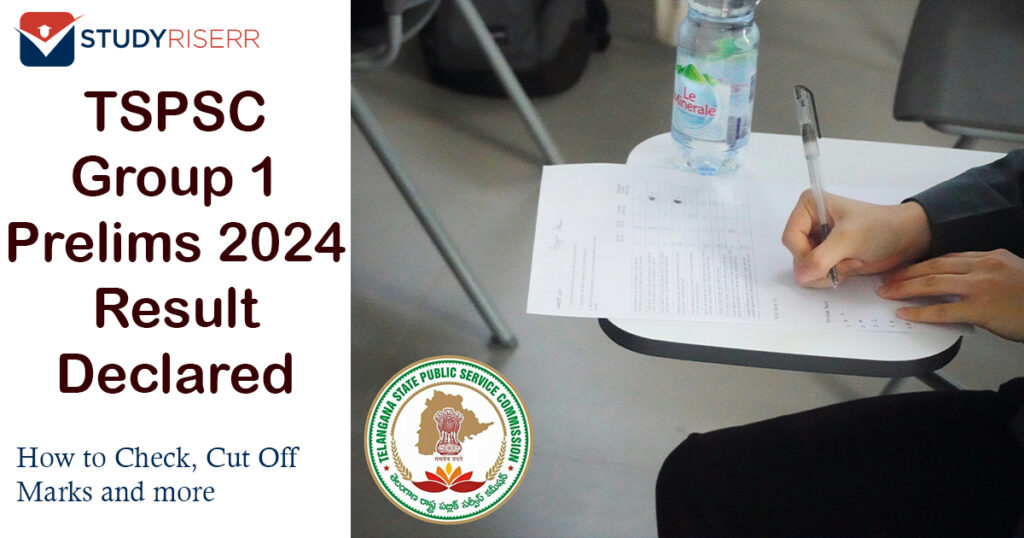 TSPSC Group 1 Prelims 2024 Result Declared. Guide to check results