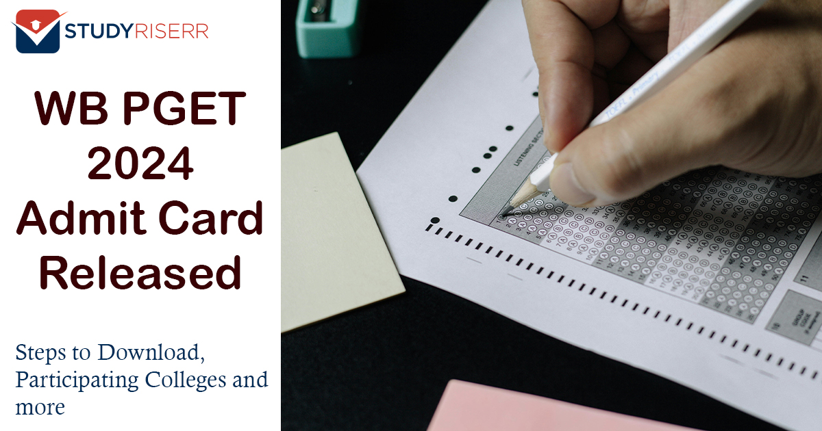 WB PGET 2024 Admit Card Released