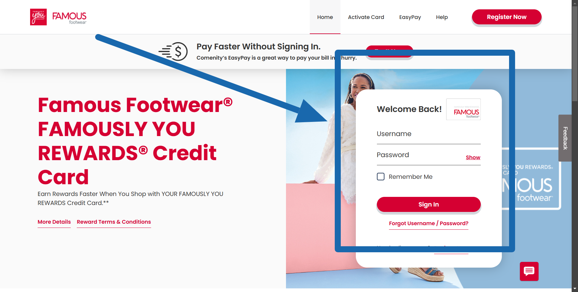 Famous Credit Card Sign In Page