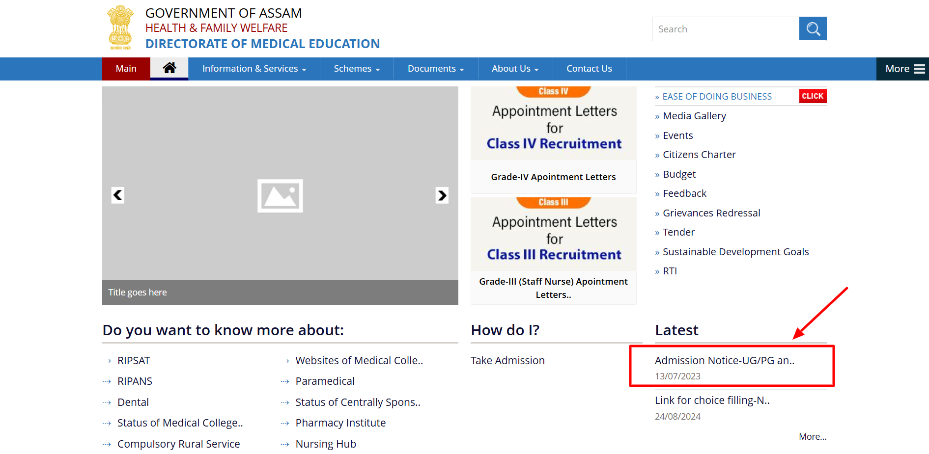 First step to Assam NEET 2024 Counselling Round1 Seat Allotment 