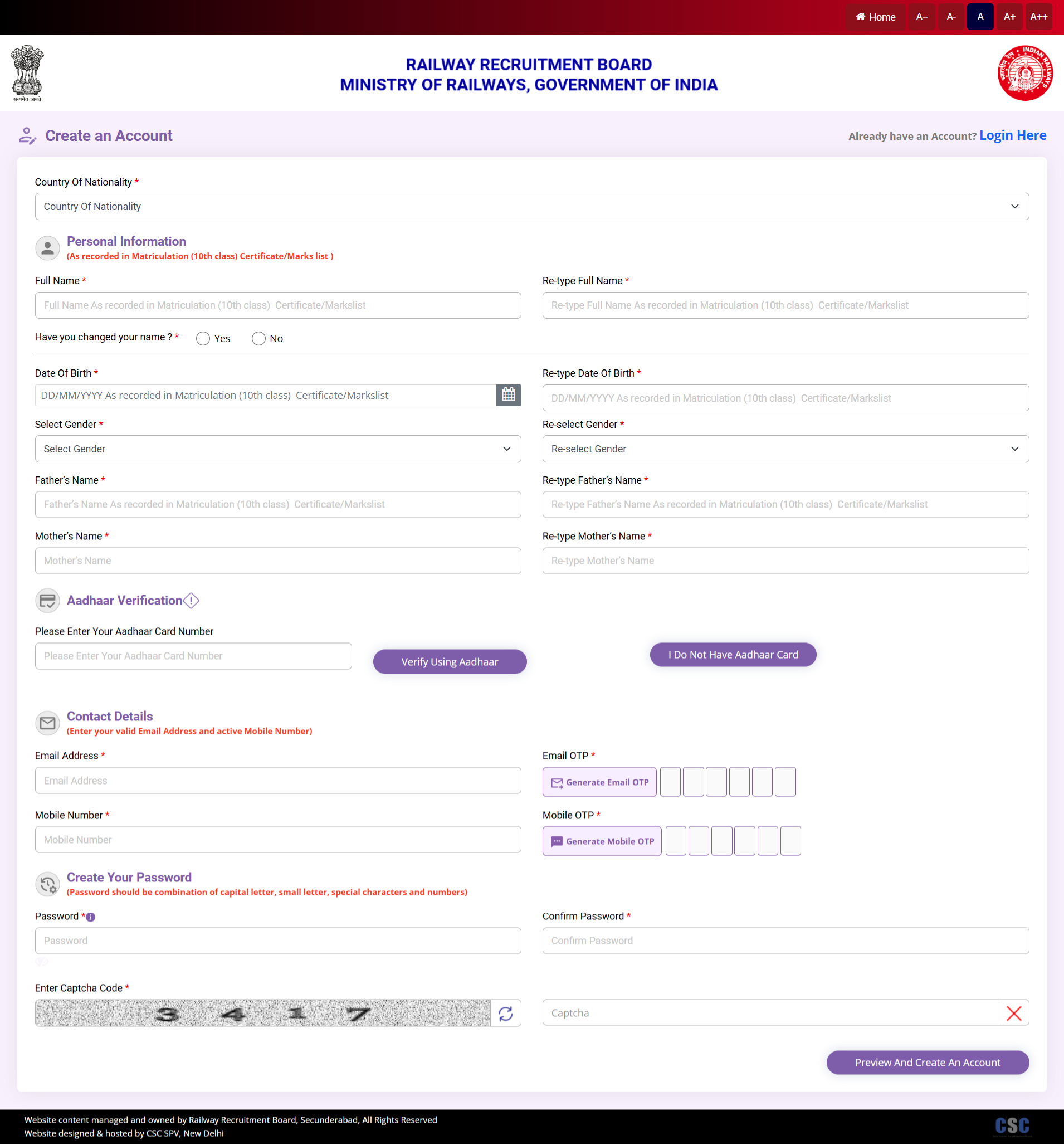 steps  to Apply for RRB JE Recruitment 2024