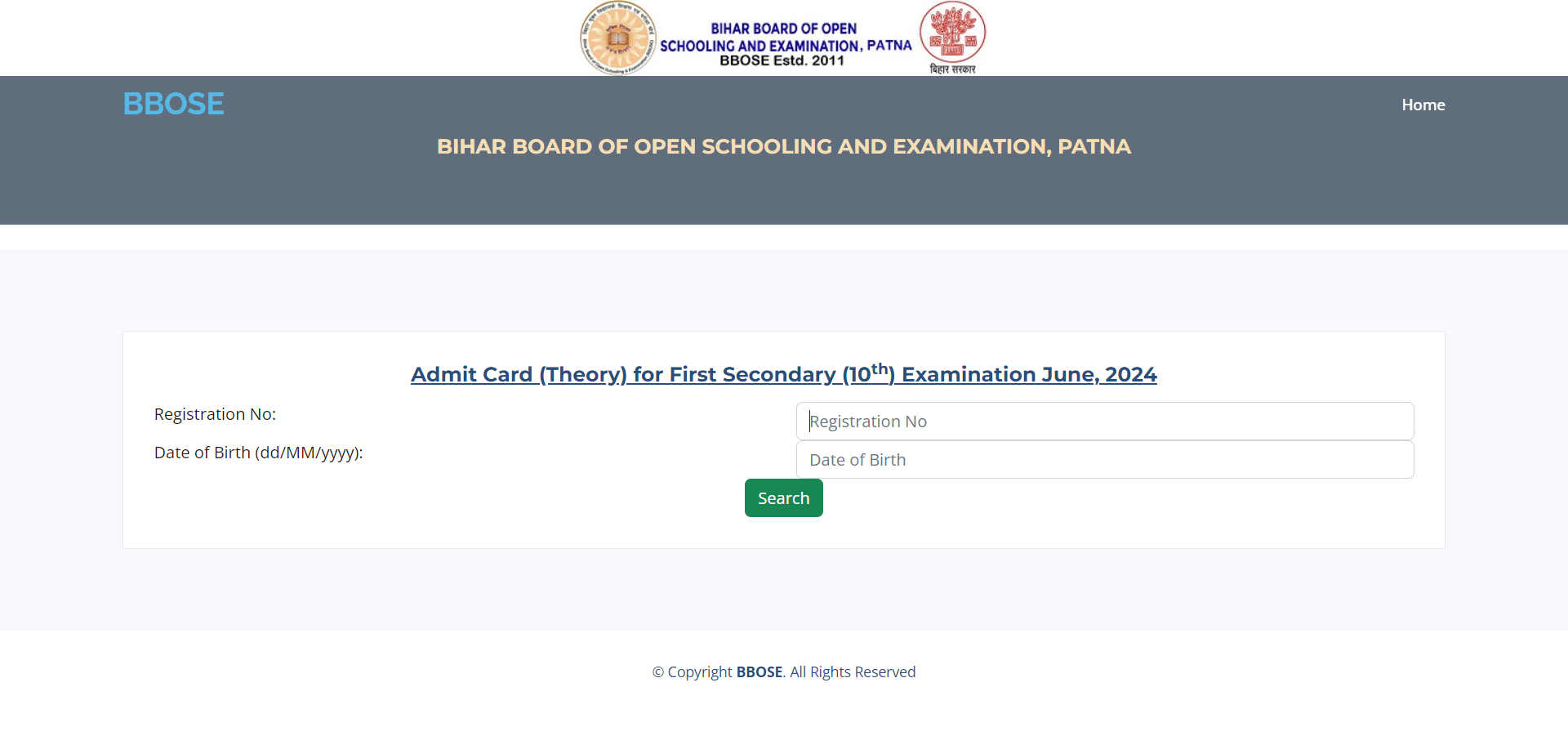 How to Download the BBOSE 2024 Admit Card