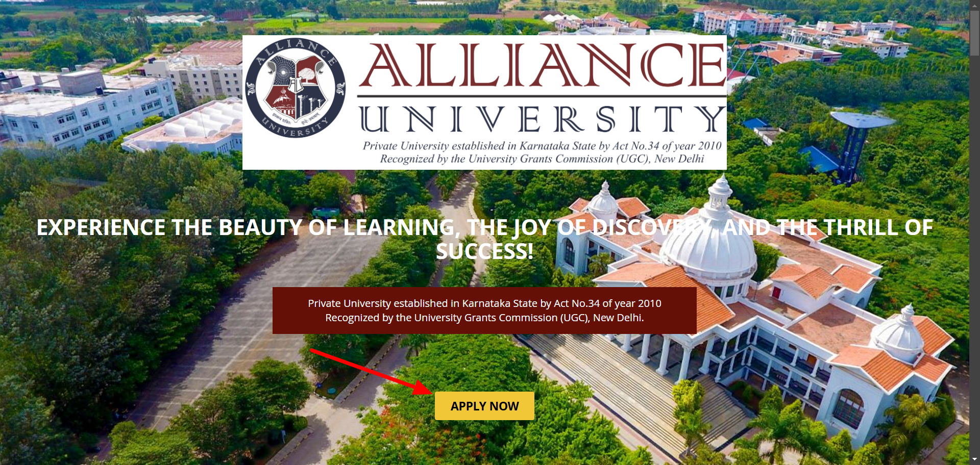 Alliance University MBA Admission steps to apply