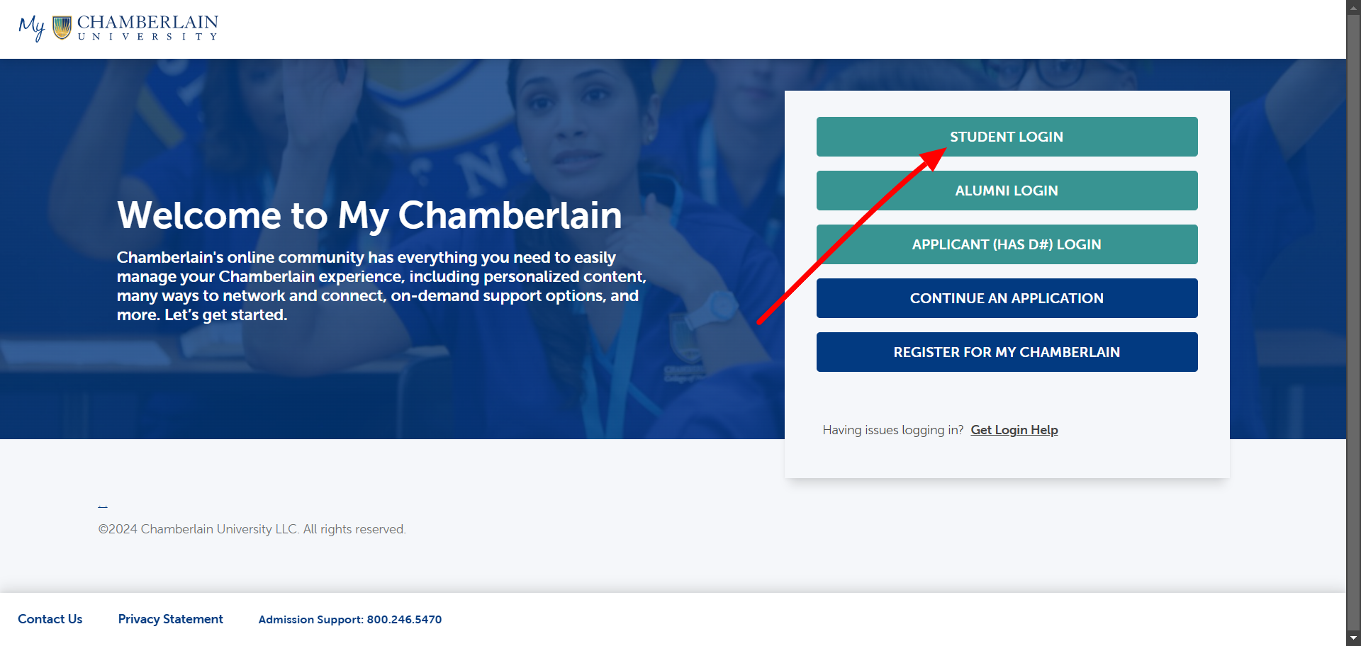 Chamberlain University Student Portal Login