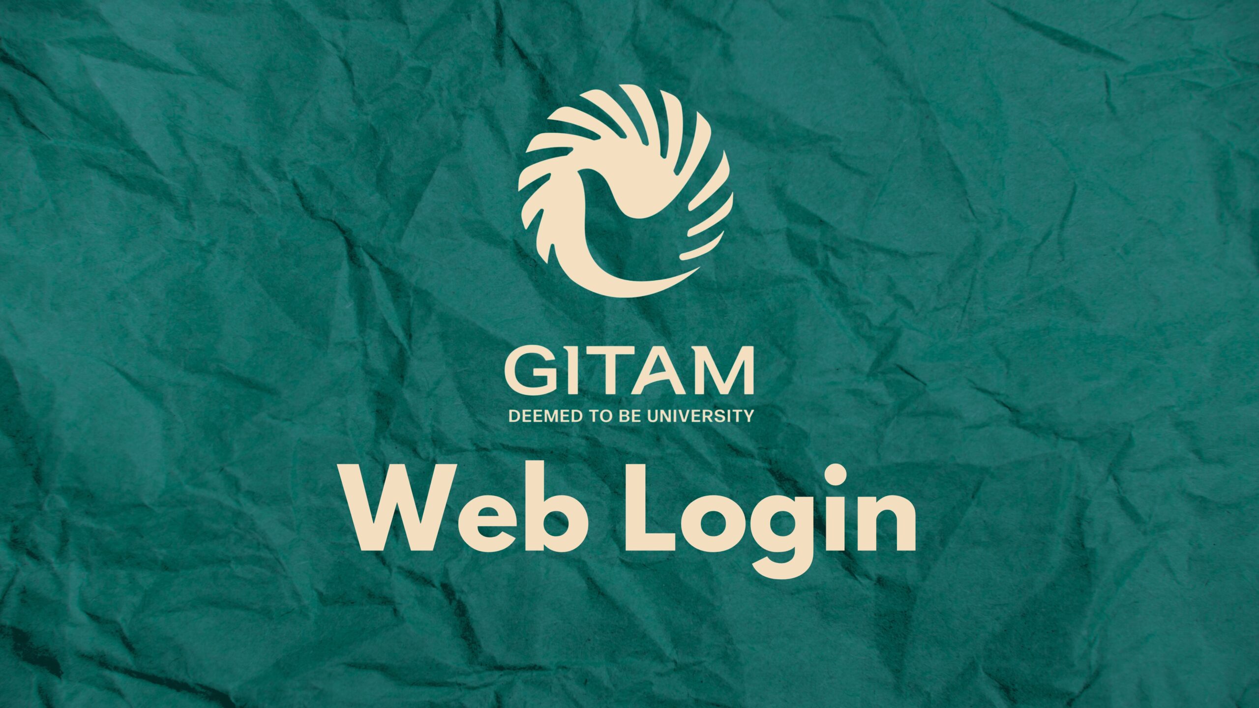 GITAM Web Login