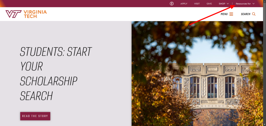 How to Log into the SPA Hokie Account