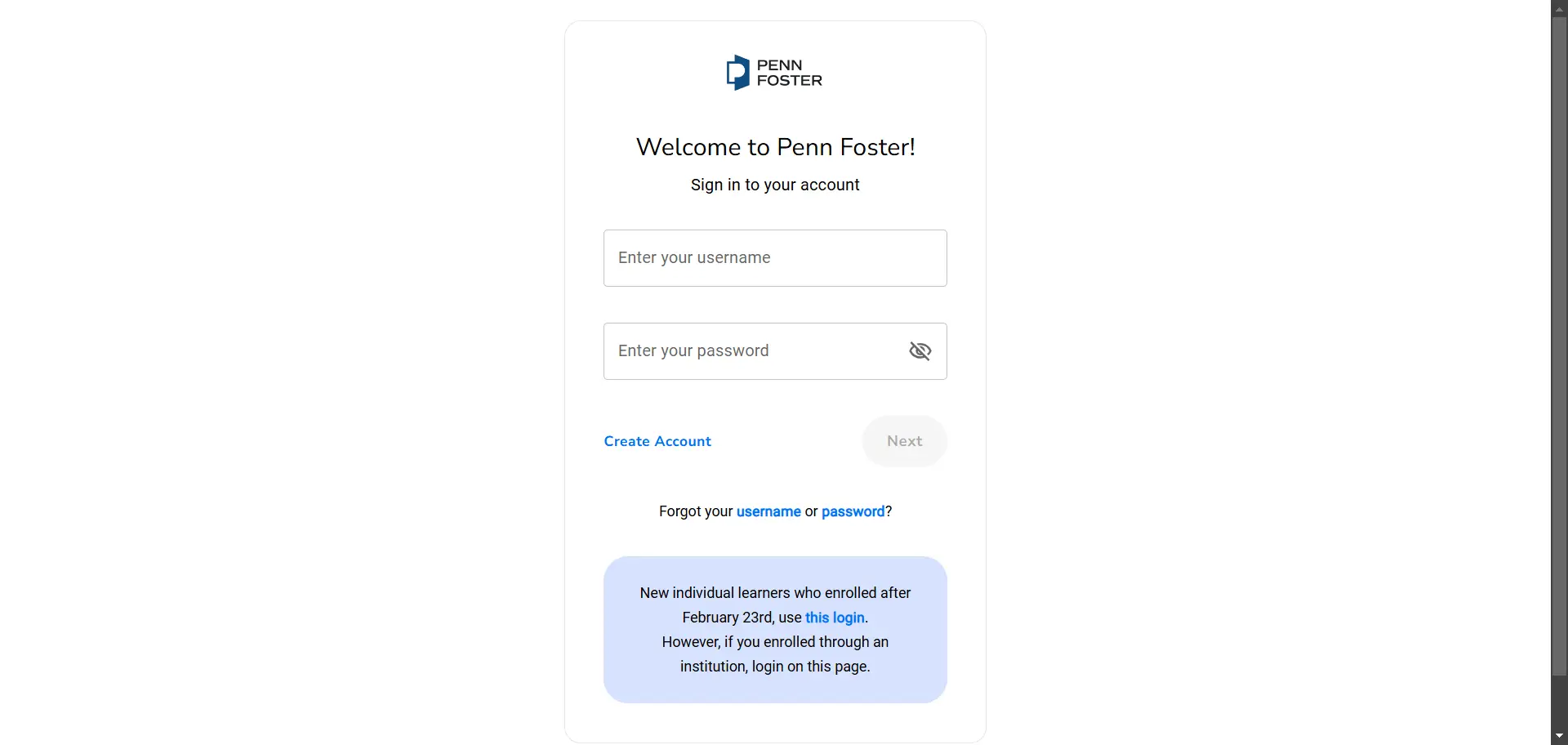 Penn Foster Student Portal Login guide