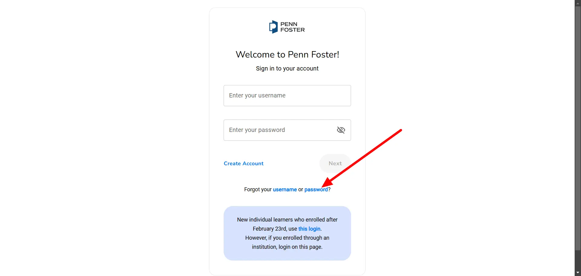 How to Reset your Penn Foster Student Portal Password