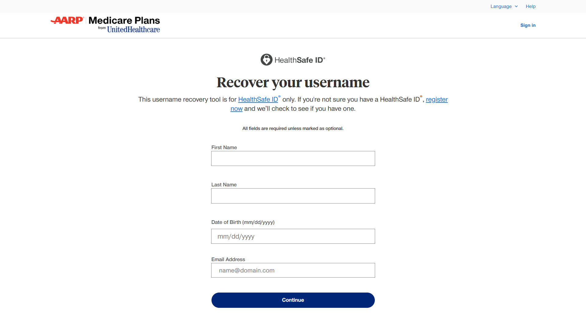 Recover your username - AARP