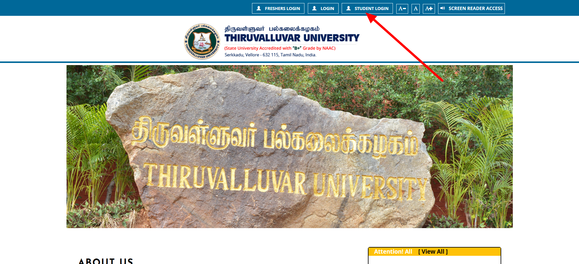 Thiruvalluvar University Student Login: Step By Step Process