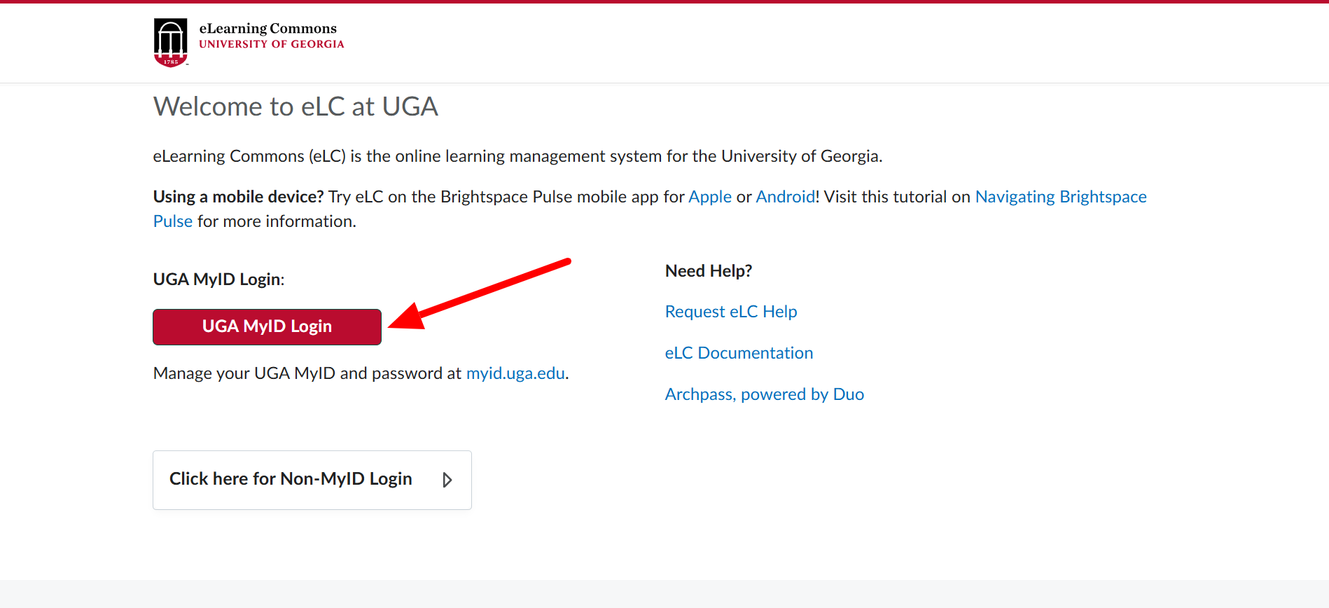 Login - University of Georgia