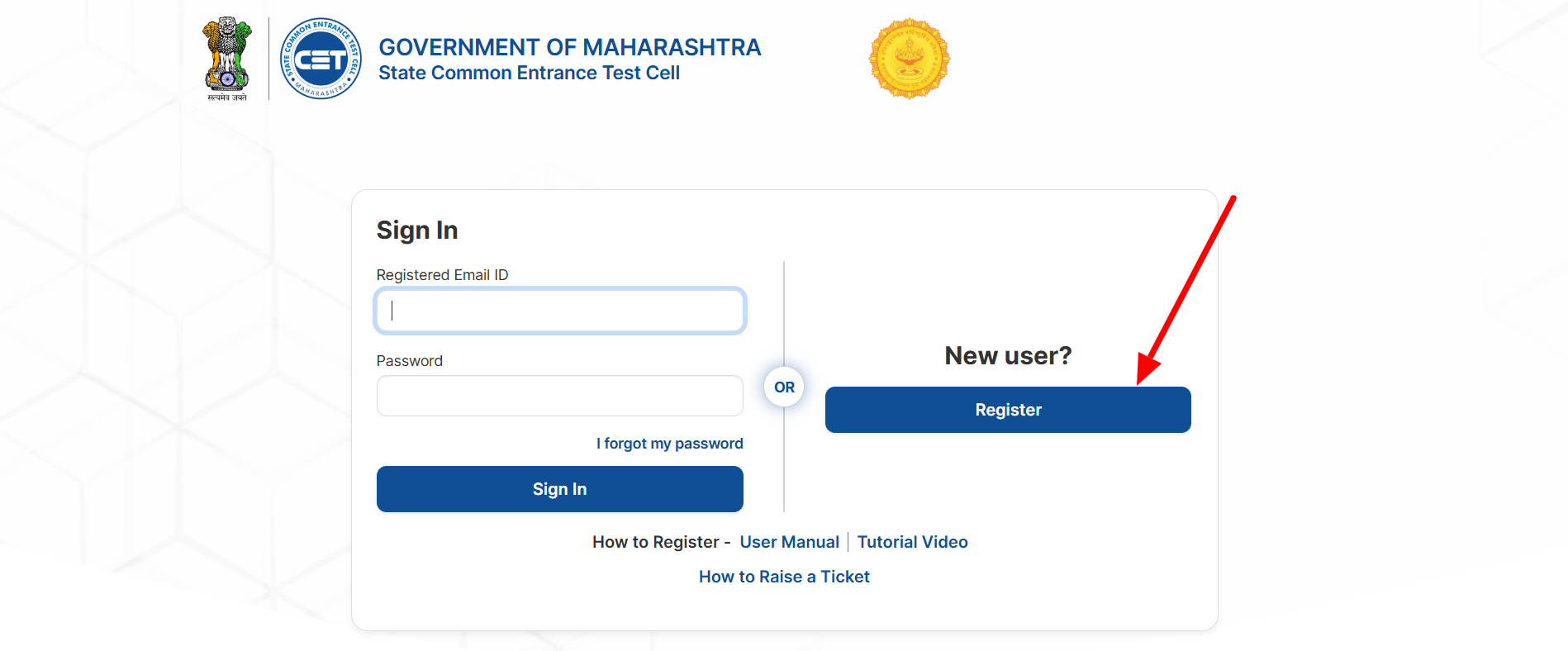 MH CET Register