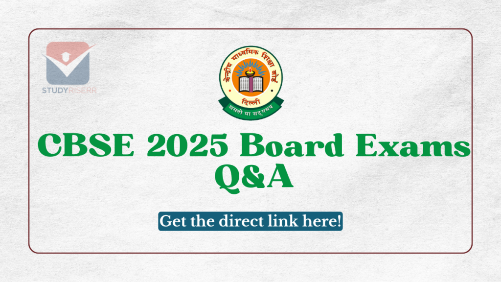 CBSE 2025 Exam Q&A