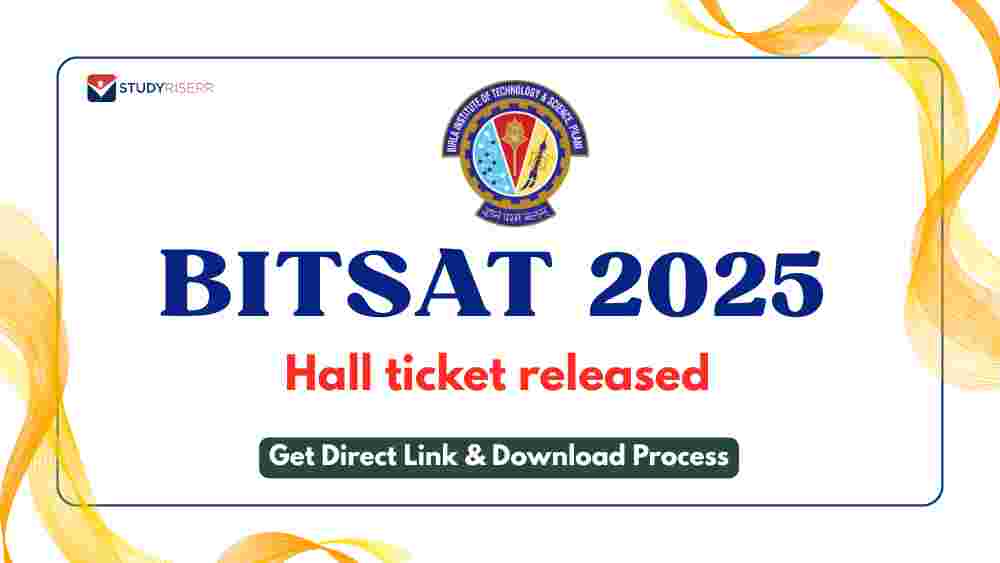 BITSAT 2025 hall ticket released at bitsadmission.com: Get Direct Link, Download Process