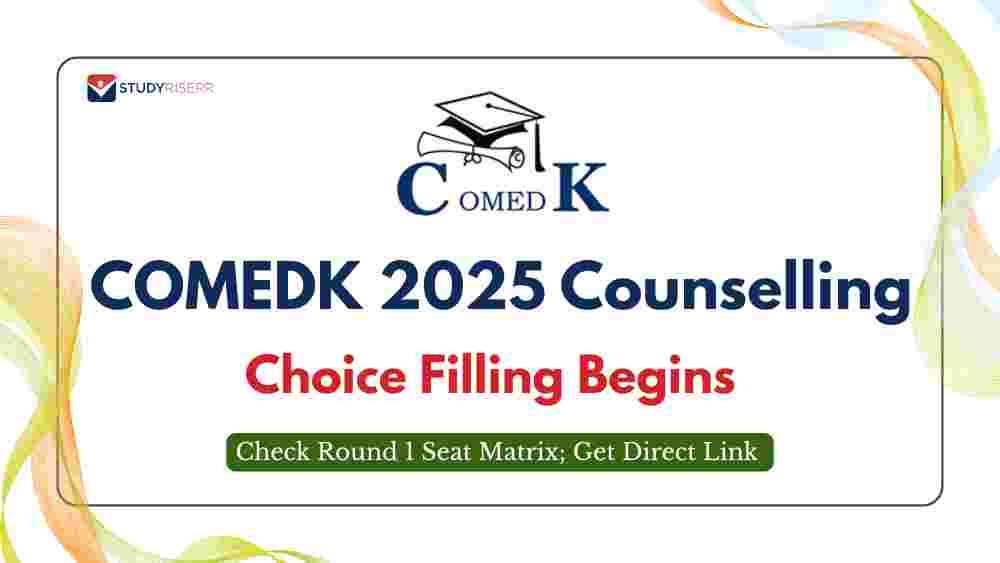 COMEDK 2025 Counselling: Choice Filling Begins at comedk.org, Check Round 1 Seat Matrix; Get Direct Link