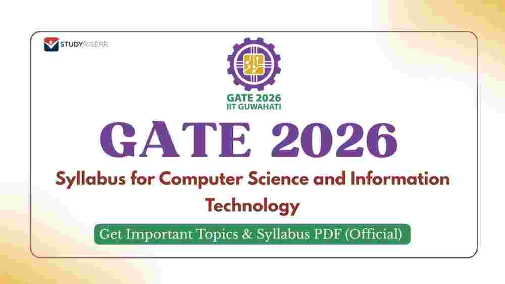 GATE Syllabus 2026 for Computer Science and Information Technology: Get ...