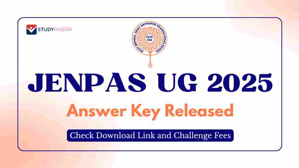 JENPAS UG 2025 Answer Key Released @wbjeeb.nic.in; Check Download Link and Challenge Fees