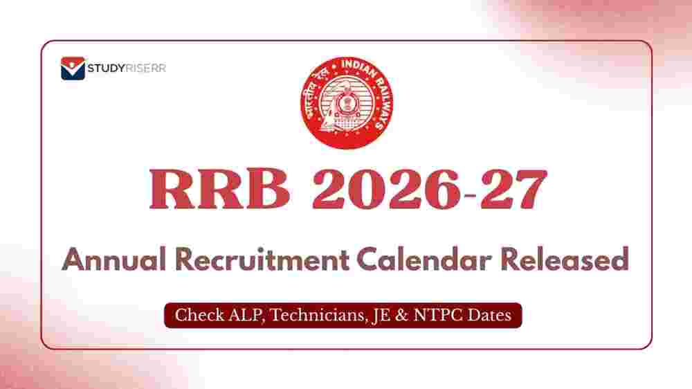 RRB 2026-27 Annual Recruitment Calendar Released: Check ALP, Technicians, JE & NTPC Dates