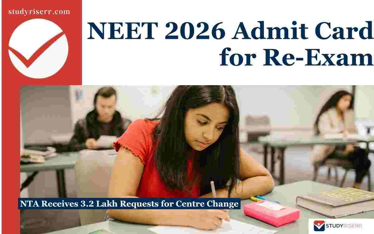 NEET Re-Exam Admit Card 2026 Shortly: NTA Receives 3.2+ Lakh Requests for Centre Change