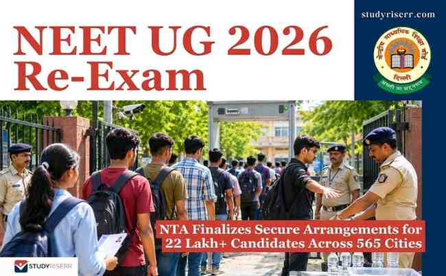 NEET (UG) 2026 Re-Exam: NTA Finalizes Secure Arrangements for 22 Lakh+ Candidates Across 565 Cities