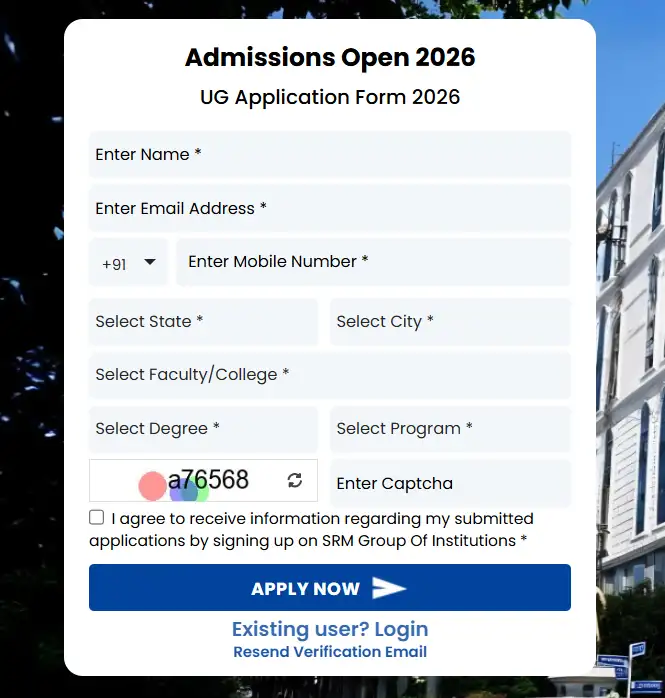 srmjeee-2026-application-form