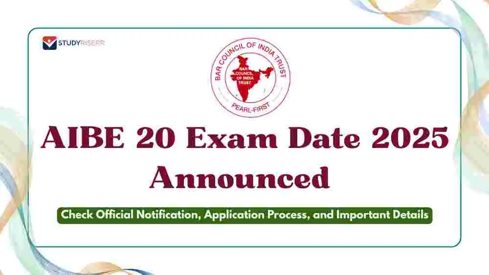 aibe-20-exam-date-2025