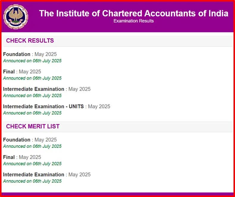 how-to-check-icai-ca-final-may-2025-result