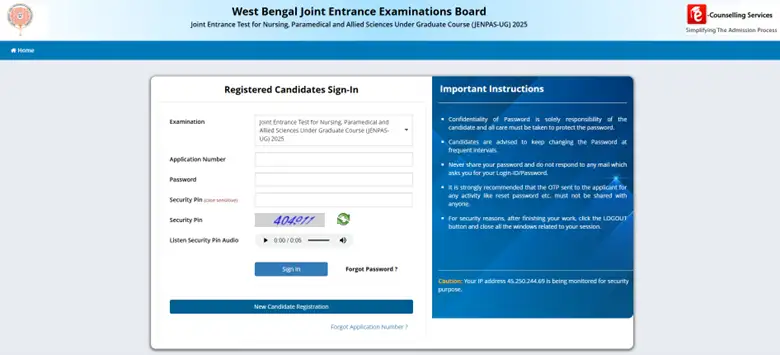 Jenpas JENPAS UG 2025 Registration Begins Today @wbjeeb.nic.in: Exam on Sept ...