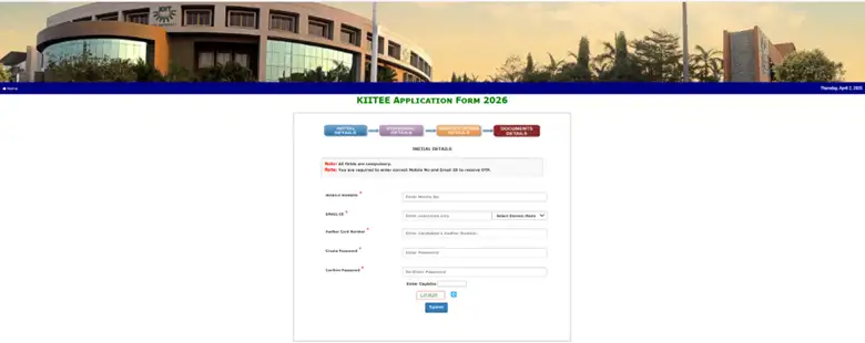 kiitee-application-form