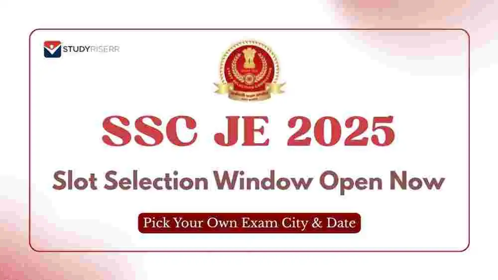 ssc-je-2025-slot-selection-window