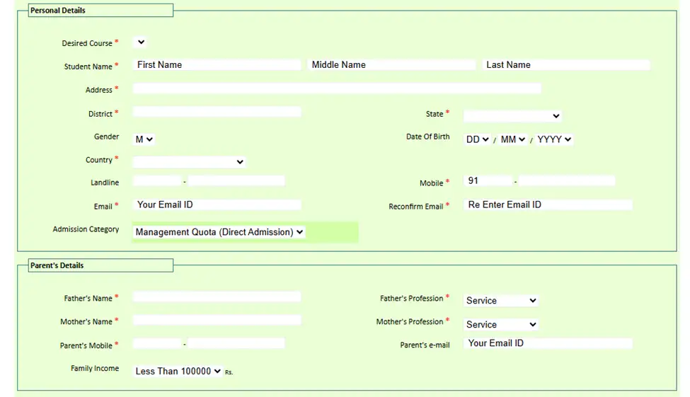 techno-india-university-application-form-1st-step