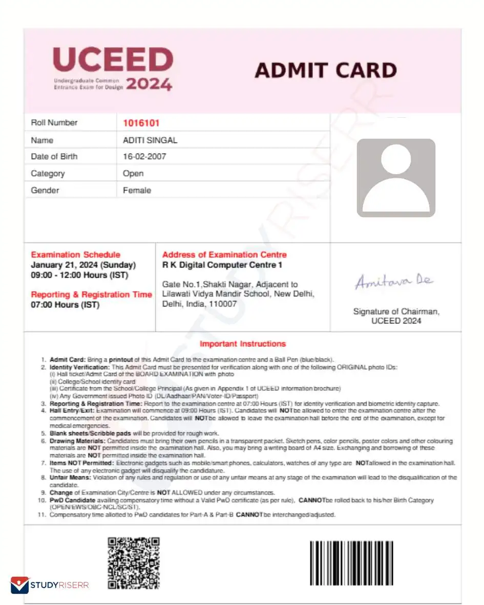 /uceed-admit-card