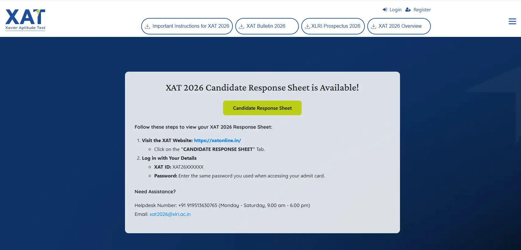 xat-2026-response-sheet-out-notice